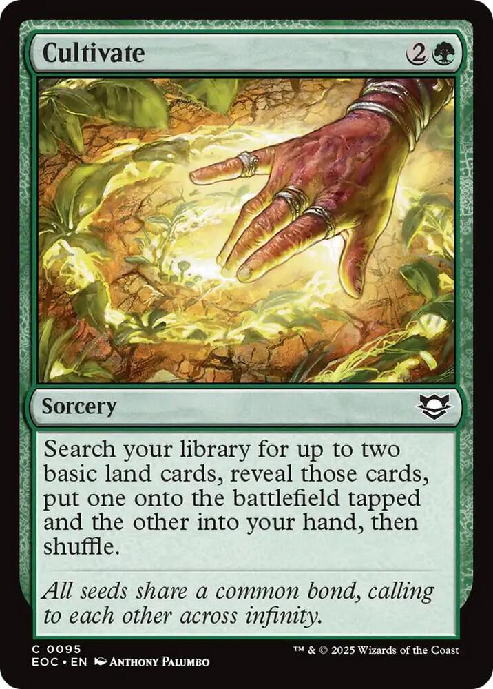 Cultivate 95 card from Commander: Edge of Eternities