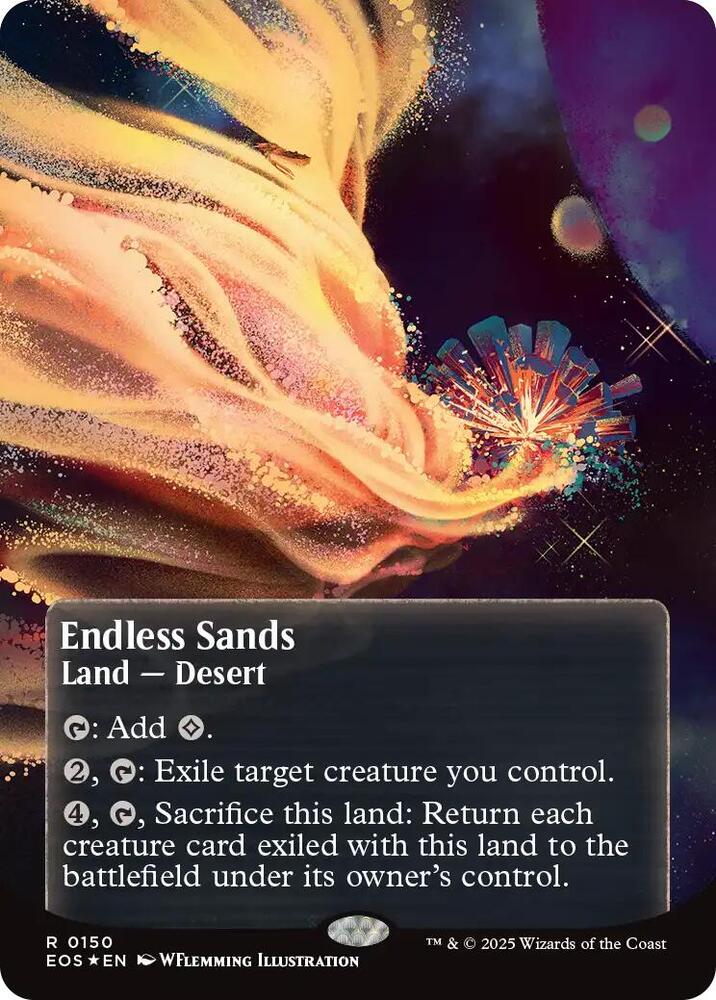 Endless Sands (Borderless) (Galaxy Foil) 150 card from Edge of Eternities: Stellar Sights