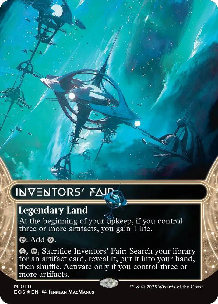 Inventors' Fair (Borderless) (Galaxy Foil) 111 card from Edge of Eternities: Stellar Sights