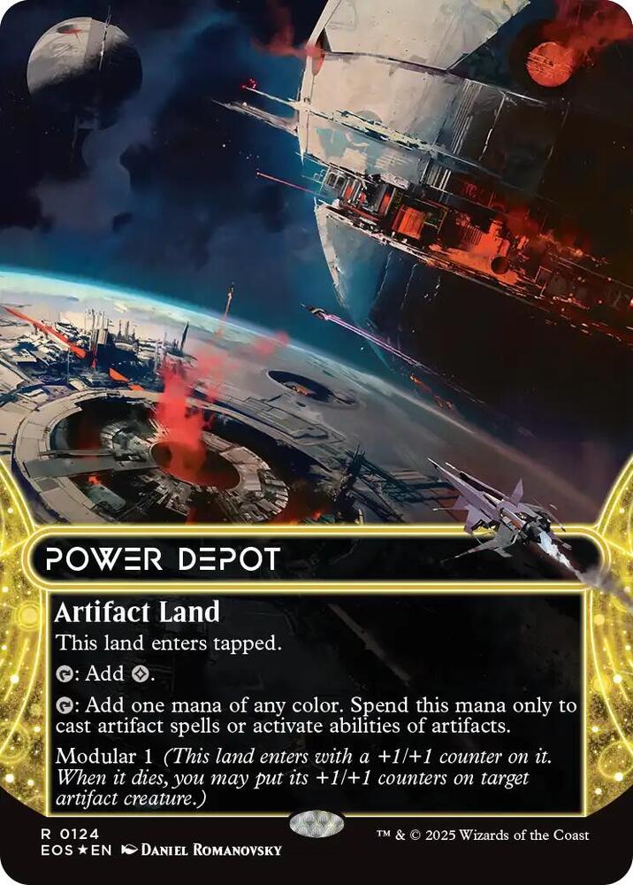 Power Depot (Borderless) (Galaxy Foil) 124 card from Edge of Eternities: Stellar Sights