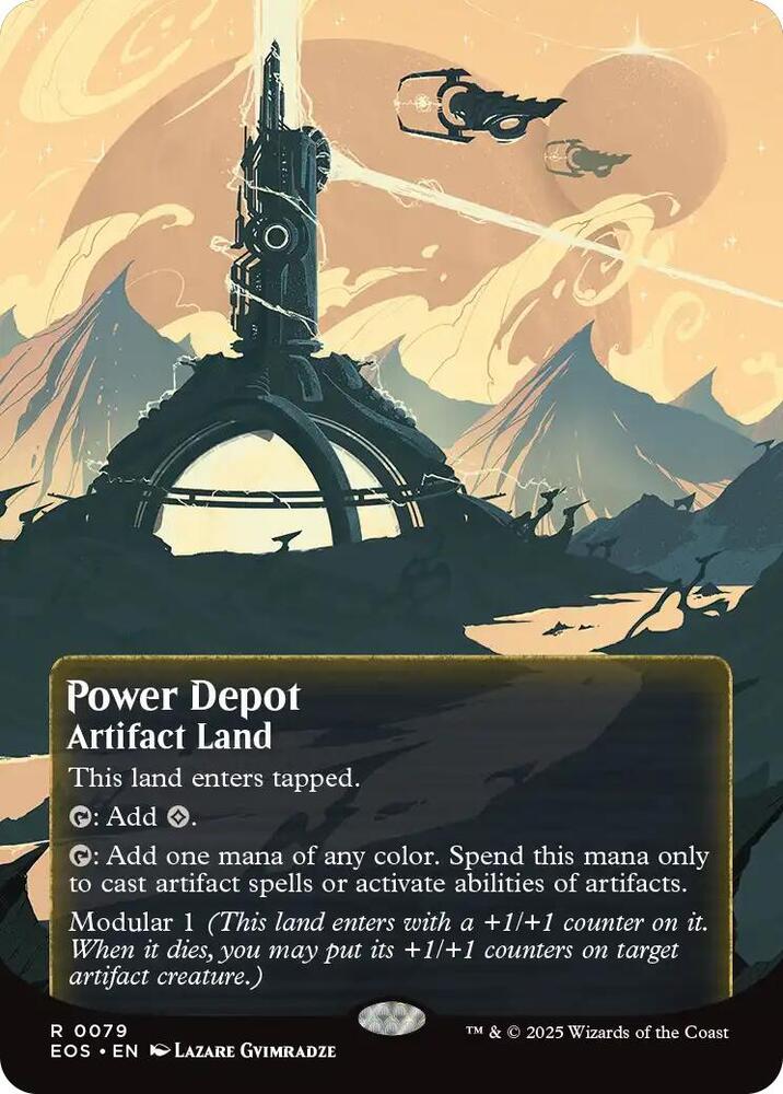 Power Depot (Borderless) 79 card from Edge of Eternities: Stellar Sights