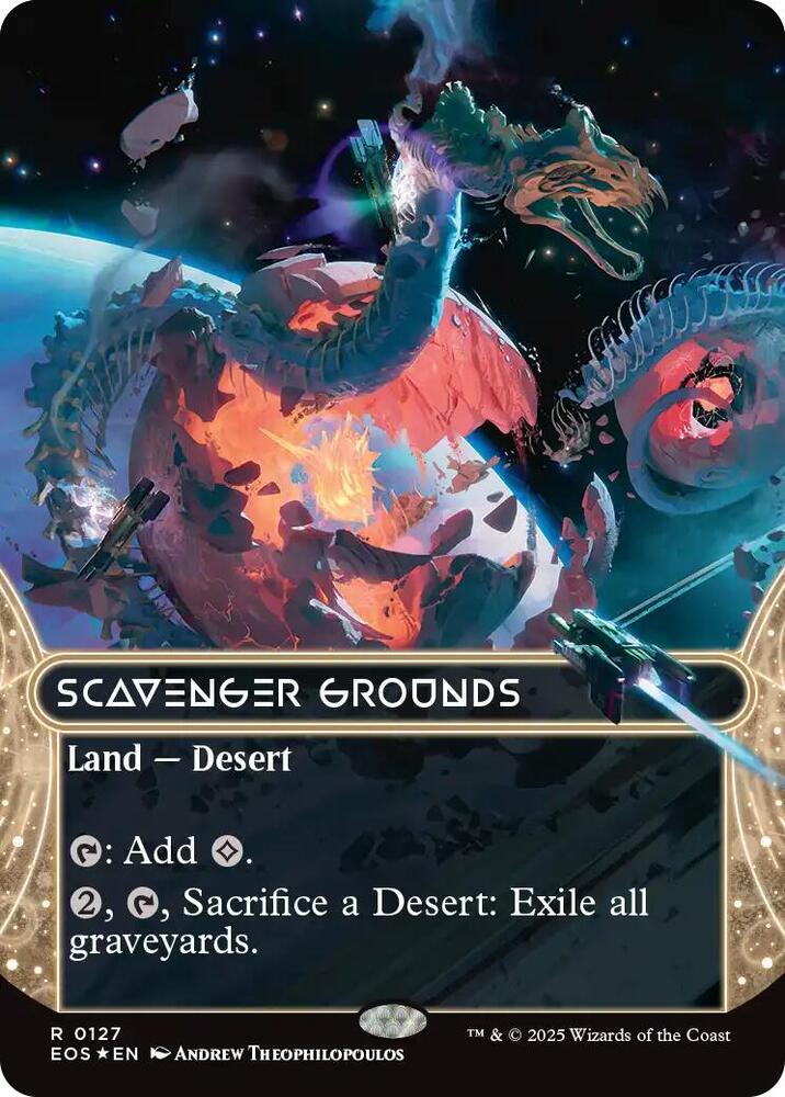 Scavenger Grounds (Borderless) (Galaxy Foil) 127 card from Edge of Eternities: Stellar Sights