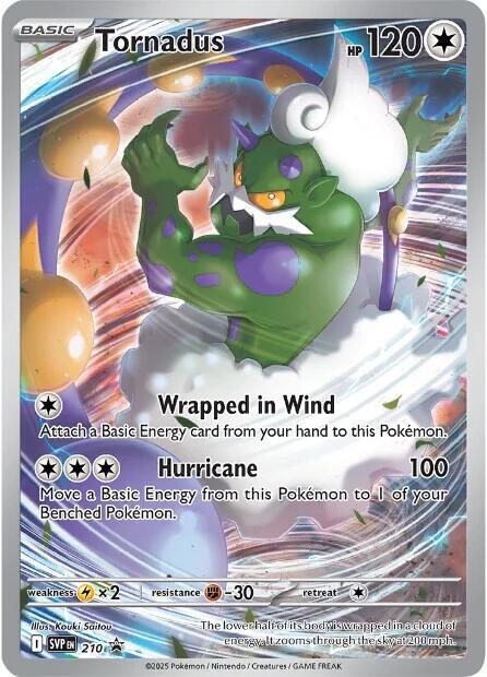 Tornadus 210 card from SV: Scarlet & Violet Promo Cards