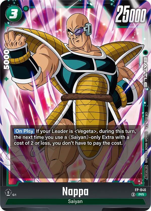 Nappa (Tournament Pack 07) FP-046 card from Tournament and Championship Promos