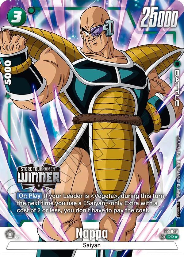 Nappa (Tournament Pack -Winner- 07) FP-046 card from Tournament and Championship Promos