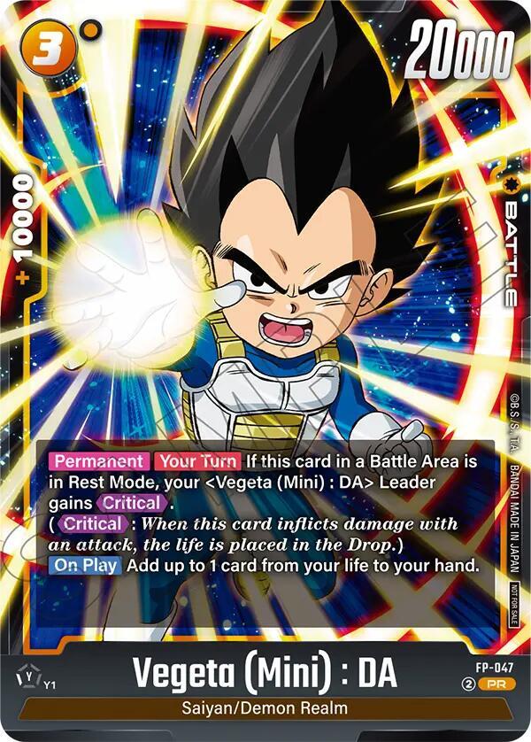 Vegeta (Mini) : DA (Tournament Pack 07) FP-047 card from Tournament and Championship Promos