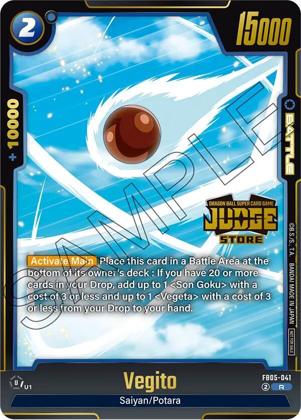 Vegito (Judge Pack (Store Judge) 04) FB05-041 card from Tournament and Championship Promos