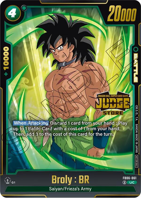 Broly : BR (Judge Pack (Store Judge) 04) FB06-061 card from Tournament and Championship Promos