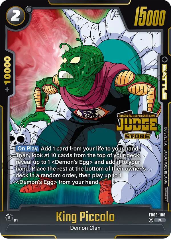 King Piccolo (Judge Pack (Store Judge) 04) FB06-108 card from Tournament and Championship Promos