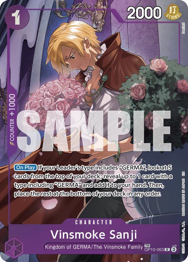 Vinsmoke Sanji (TR) OP10-063 card from Legacy of the Master