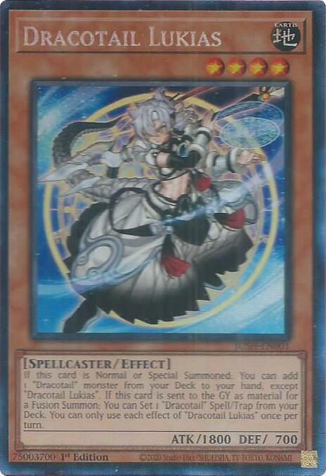 Dracotail Lukias (CR) JUSH-EN001 card from Justice Hunters