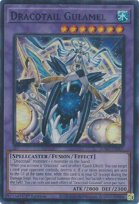 Dracotail Gulamel (Super Rare) JUSH-EN007 card from Justice Hunters