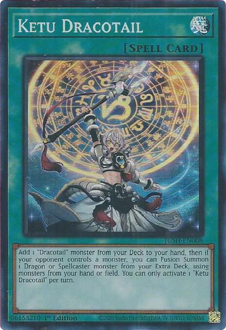 Ketu Dracotail JUSH-EN008 card from Justice Hunters
