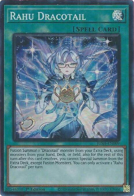 Rahu Dracotail JUSH-EN009 card from Justice Hunters