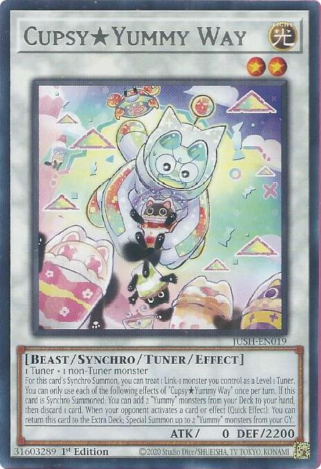 CupsyYummy Way JUSH-EN019 card from Justice Hunters