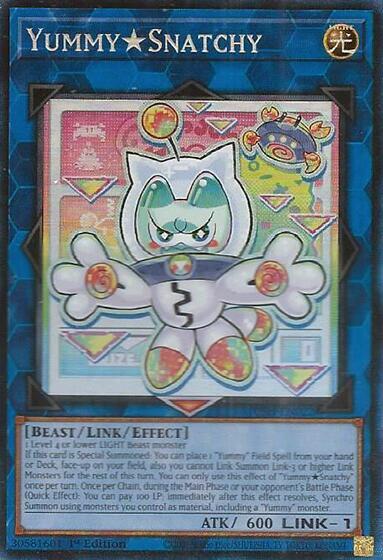 YummySnatchy (CR) JUSH-EN022 card from Justice Hunters