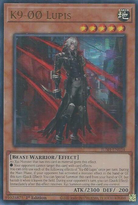 K9-00 Lupis JUSH-EN034 card from Justice Hunters