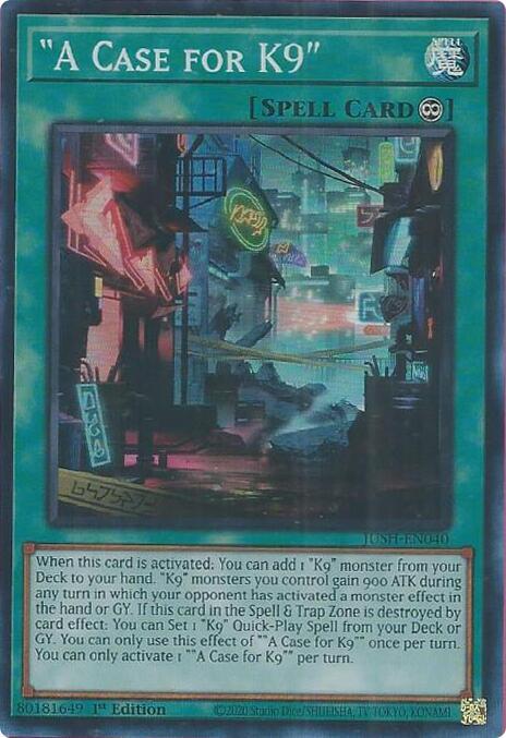 A Case for K9 JUSH-EN040 card from Justice Hunters
