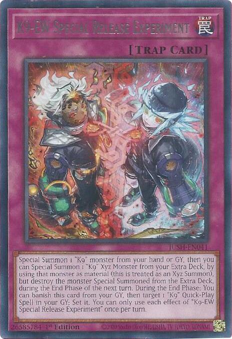 K9-EW Special Release Experiment JUSH-EN041 card from Justice Hunters