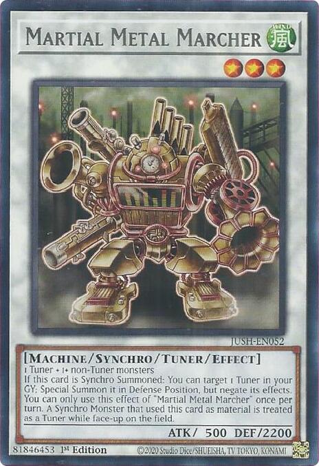 Martial Metal Marcher JUSH-EN052 card from Justice Hunters