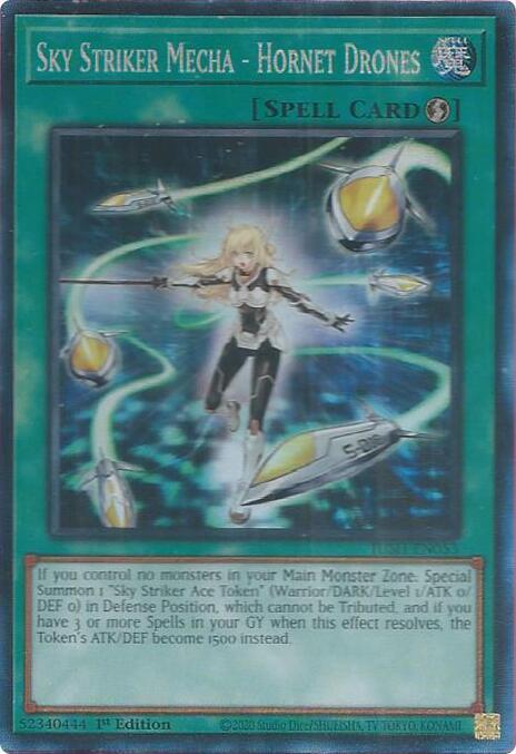 Sky Striker Mecha - Hornet Drones (CR) JUSH-EN053 card from Justice Hunters