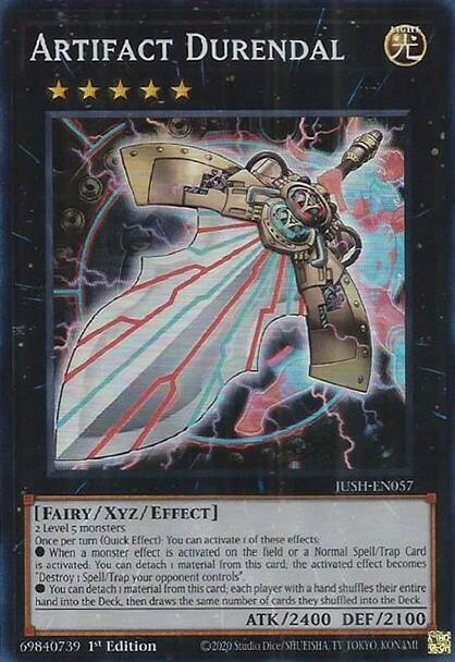 Artifact Durendal (Super Rare) JUSH-EN057 card from Justice Hunters