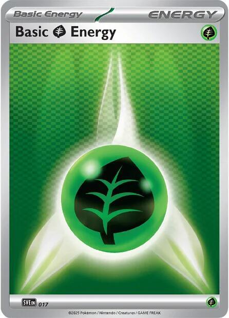 Basic Grass Energy 017 card from SVE: Scarlet & Violet Energies