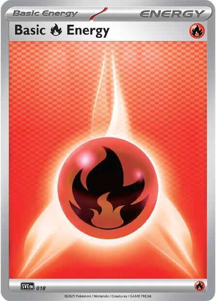 Basic Fire Energy 018 card from SVE: Scarlet & Violet Energies