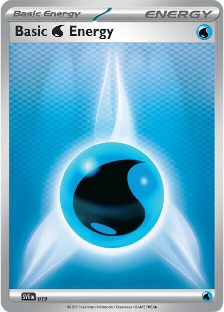 Basic Water Energy 019 card from SVE: Scarlet & Violet Energies