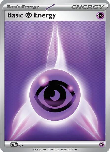 Basic Psychic Energy 021 card from SVE: Scarlet & Violet Energies