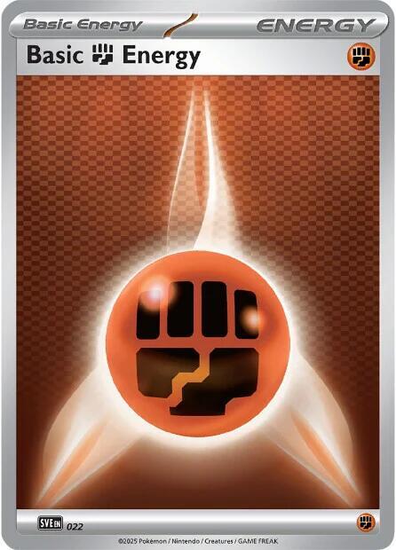 Basic Fighting Energy 022 card from SVE: Scarlet & Violet Energies