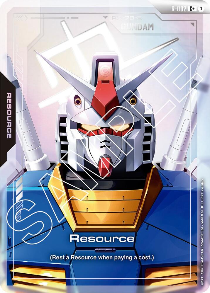 Resource (C+) R-002 card from Newtype Rising