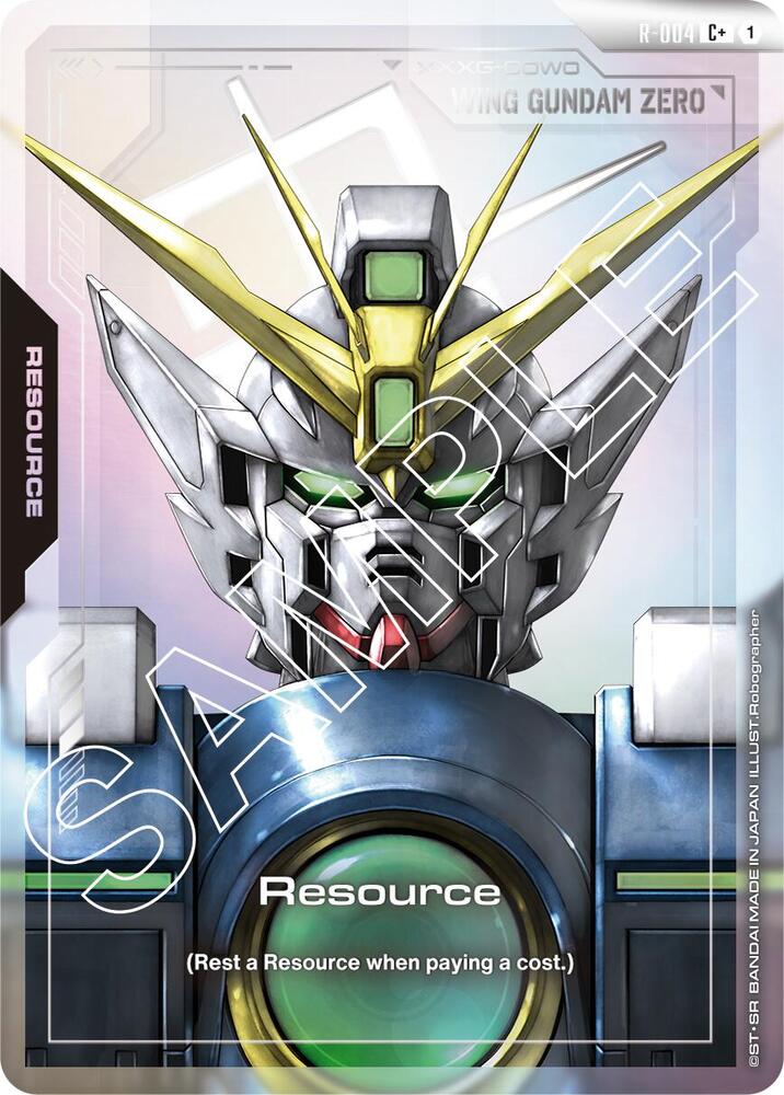 Resource (C+) R-004 card from Newtype Rising