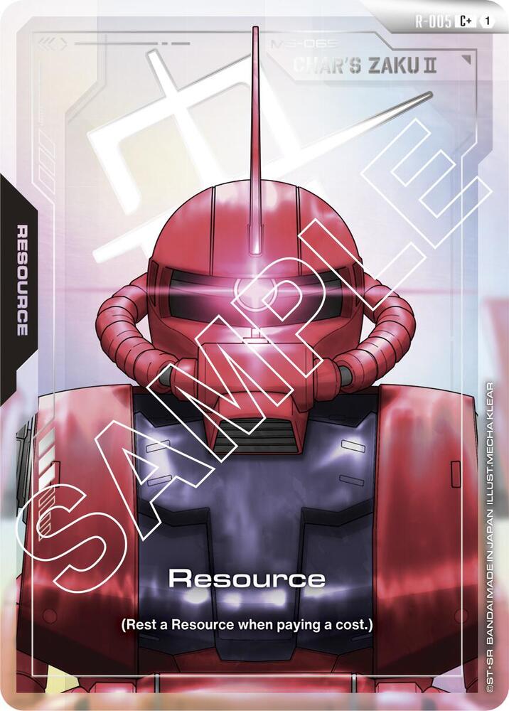 Resource (C+) R-005 card from Newtype Rising