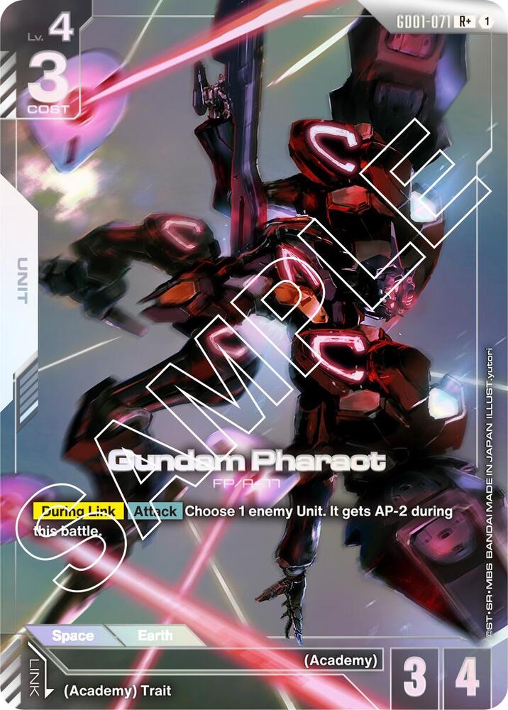 Gundam Pharact (R+) GD01-071 card from Newtype Rising