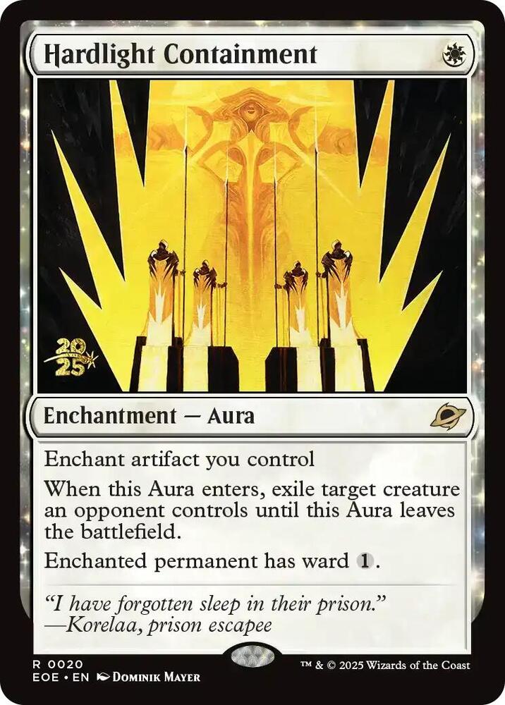 Hardlight Containment 20 card from Prerelease Cards