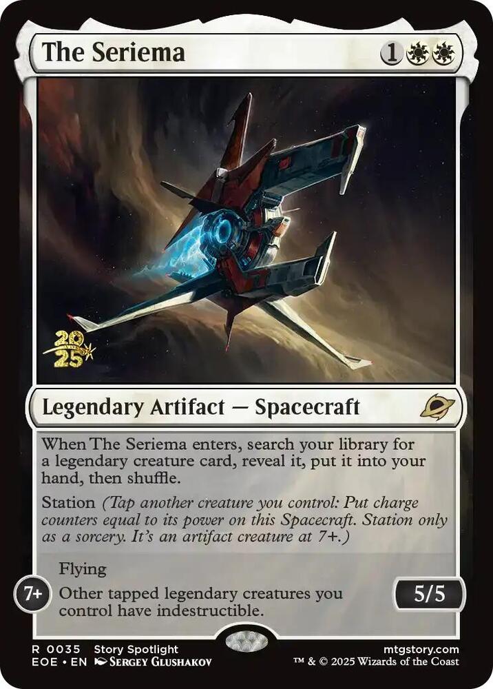 The Seriema 35 card from Prerelease Cards