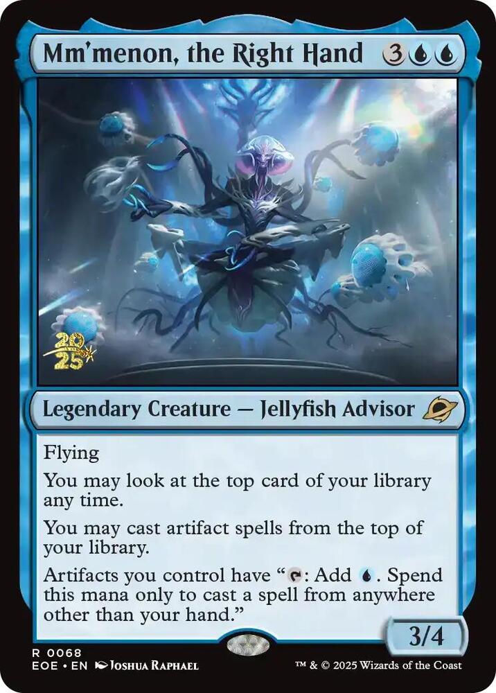 Mm'menon, the Right Hand 68 card from Prerelease Cards