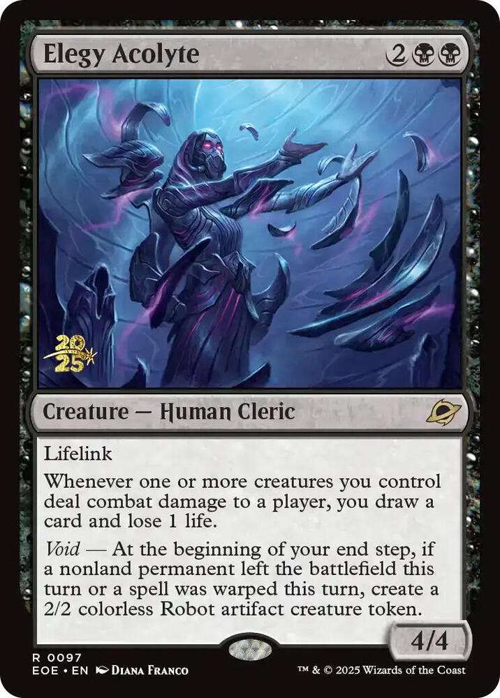 Elegy Acolyte 97 card from Prerelease Cards