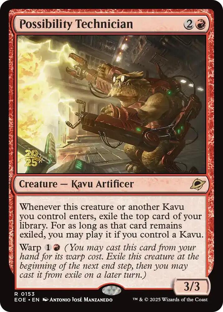 Possibility Technician 153 card from Prerelease Cards