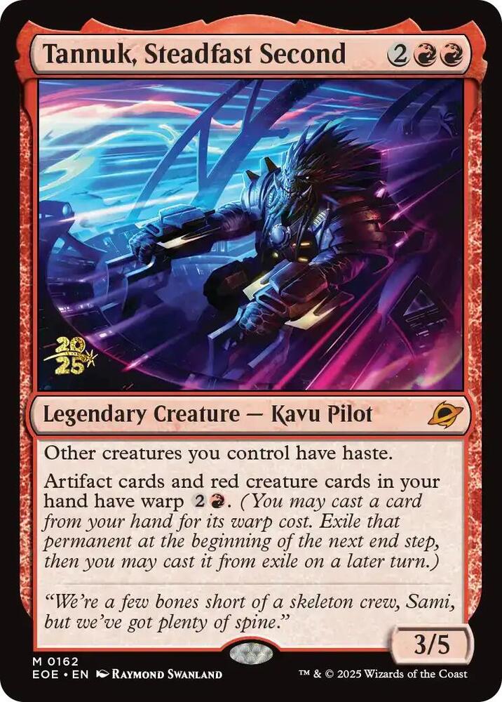 Tannuk, Steadfast Second 162 card from Prerelease Cards