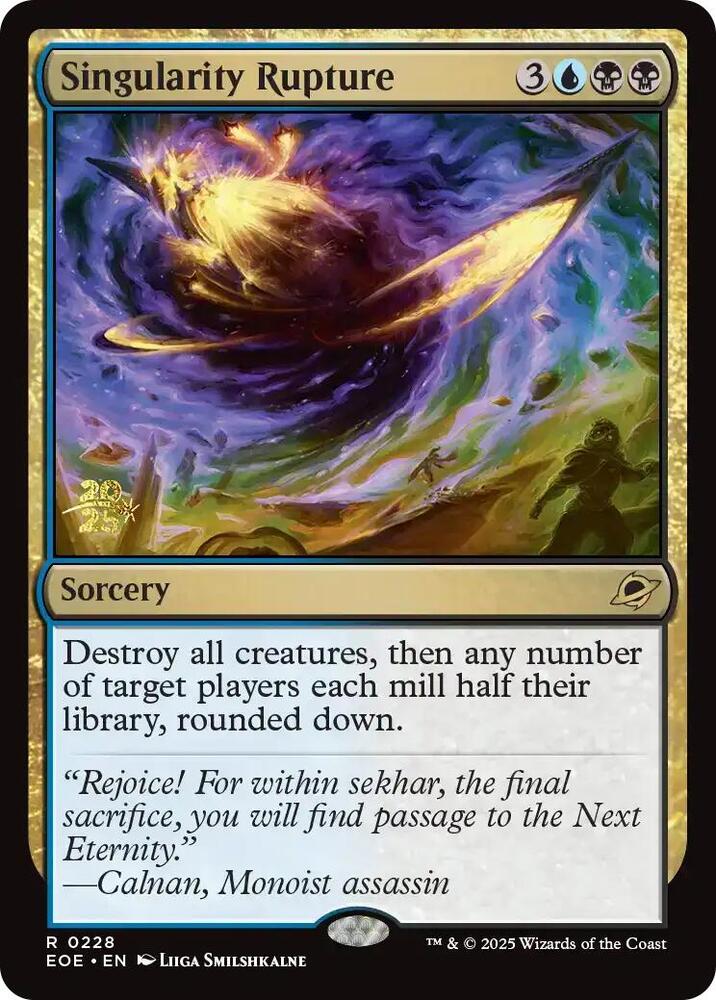 Singularity Rupture 228 card from Prerelease Cards