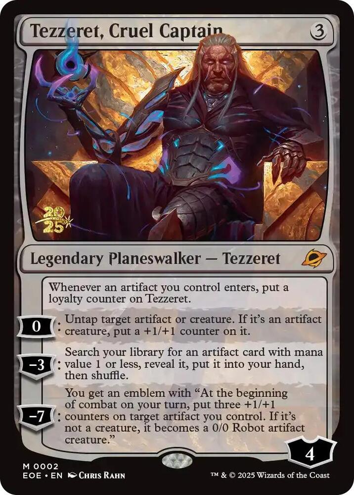 Tezzeret, Cruel Captain 2 card from Prerelease Cards