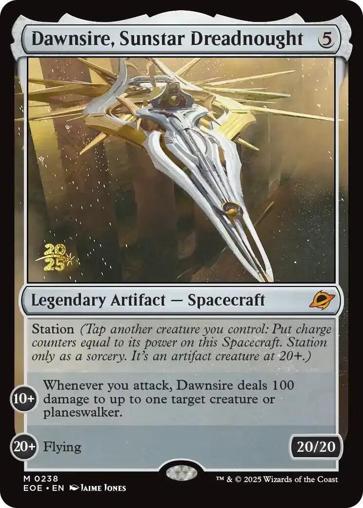Dawnsire, Sunstar Dreadnought 238 card from Prerelease Cards