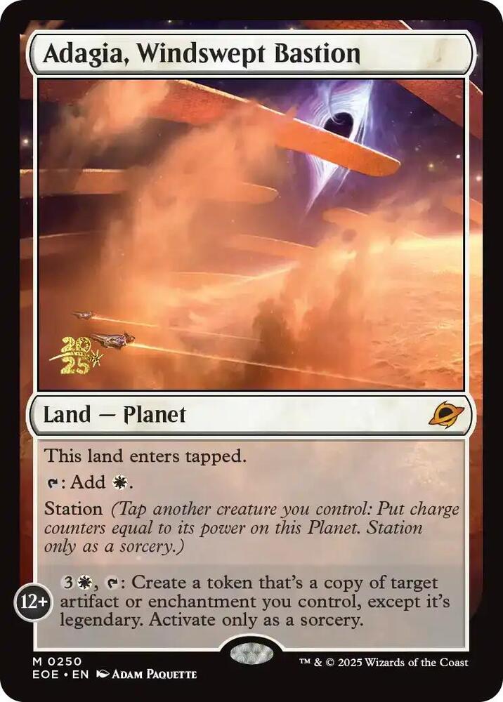 Adagia, Windswept Bastion 250 card from Prerelease Cards