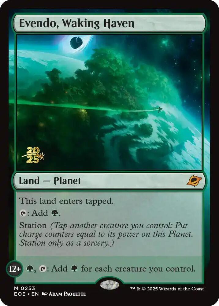 Evendo, Waking Haven 253 card from Prerelease Cards