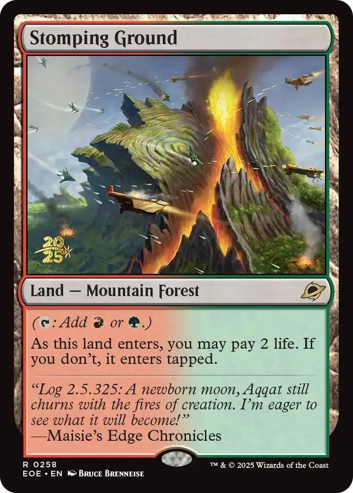 Stomping Ground 258 card from Prerelease Cards