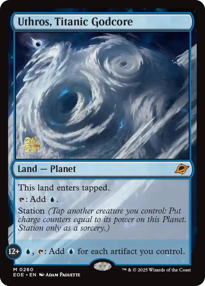 Uthros, Titanic Godcore 260 card from Prerelease Cards