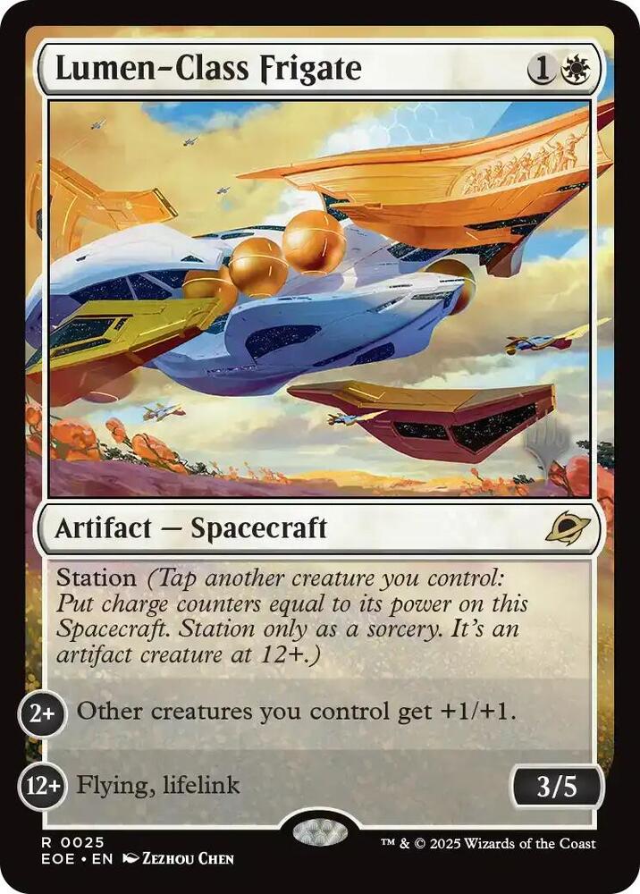 Lumen-Class Frigate 25 card from Promo Pack: Edge of Eternities