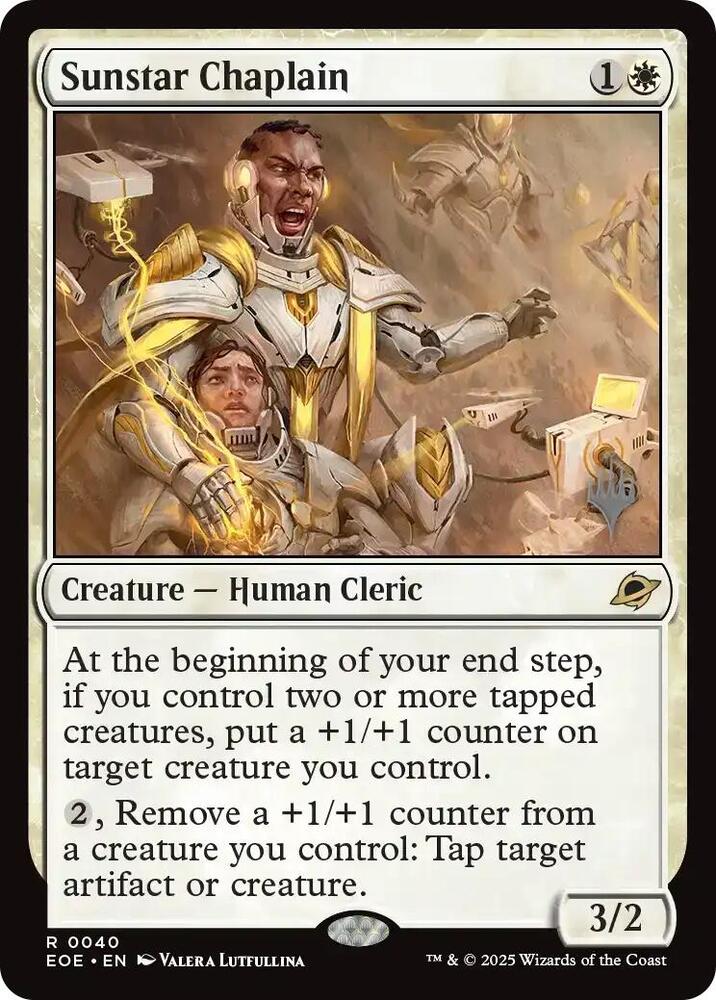 Sunstar Chaplain 40 card from Promo Pack: Edge of Eternities